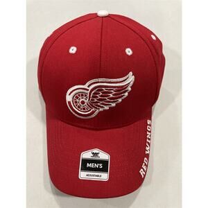 Detroit Redwings NHL Redl Hat  Adjustable MVP Mesh Snapback New